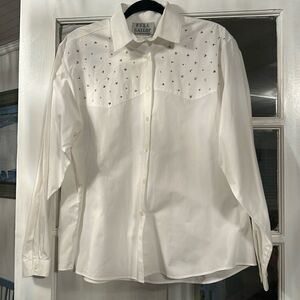Vintage Full Gallop by Deborah Murray Button down